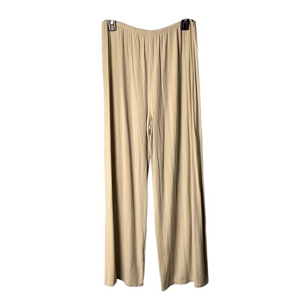 Savage X Fenty Wide Leg Lounge Pants Neutral Soft Modal Blend Woman Medium 8-10 - Picture 2 of 7